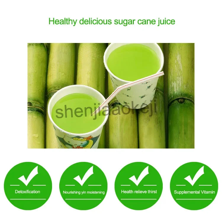 Hand Crank Stainless Steel SugarCane Machine Manual Sugar Cane Juicer 100% Sugar Cane Juice Machine 50kg/H