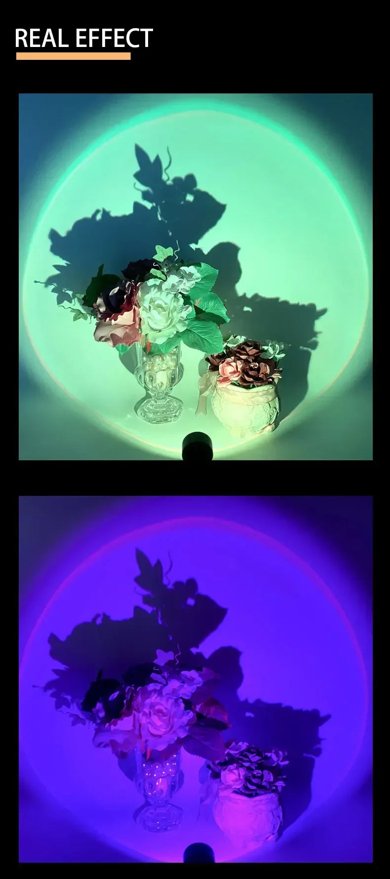 USB Sunset Lamp LED Rainbow Neon Night Light Projector Photography Wall Atmosphere Lighting for Bedroom Room Decor Nightlights