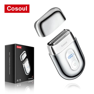 Hot Trend Vault Cosoul Men Shaver with triple blades, fast charge, and TravelLock feature, shown with sleek modern design.