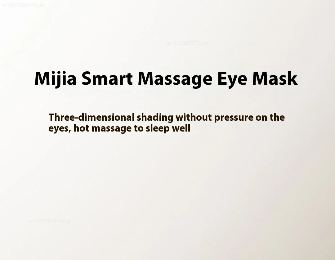 Hot Trend Vault MIJIA Smart Massage Eye Mask in black with vibration for home relaxation and blackout comfort.