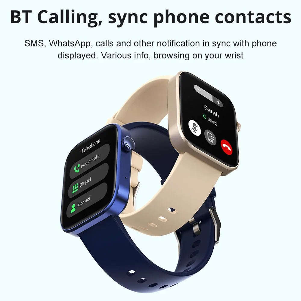 Hot Trend Vault COLMI P71 smartwatch with voice calling and health monitoring, featuring a sleek unisex design.