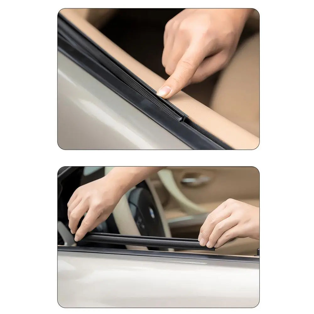 Car Side Window Wiper Driver Side Glass Cleaning Tool Rubber Truck Glass Cleaner Water Mist Removal Tool For Rainy And Foggy Day