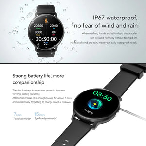 Hot Trend Vault men's smart watch with full touch screen, fitness tracker, heart rate monitor, and Bluetooth calling accessory.