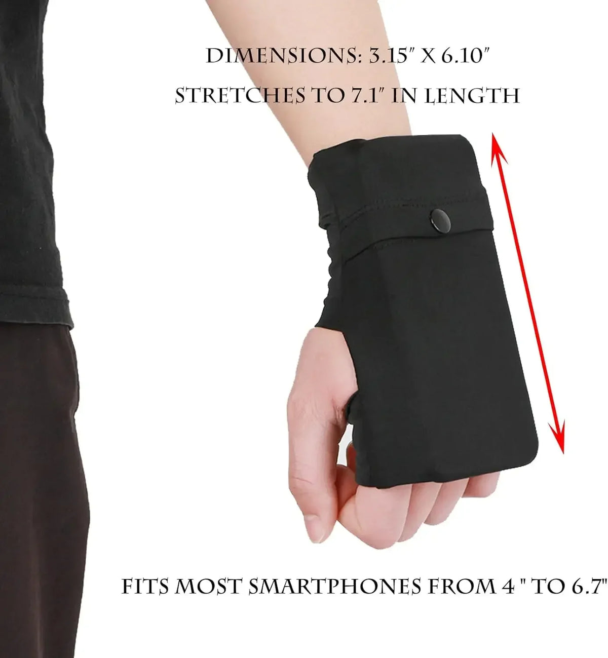 Sports Wrist Bag Multifunctional Running Bags Portable Cycling Pocket Wrist Band Wallet Safe Storage Wallets for Outdoor Hiking