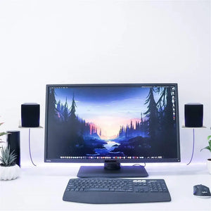 Wall Shelf Speaker Stand, Acrylic Wall Mount Display Shelf For Blue-tooth Speaker, Charging Rack Webcam, Cell Phones, Toy