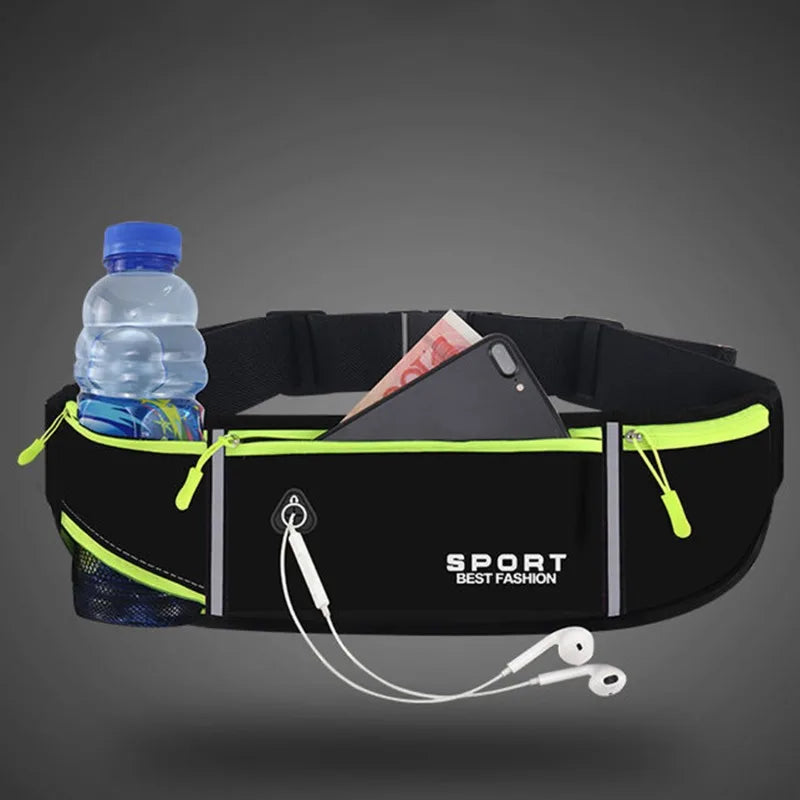 Sport Running Phone Case Waist Bag For Women Men Waterproof Comfortable Cycling Running Bag Safty Reflective Tape Sport Belt