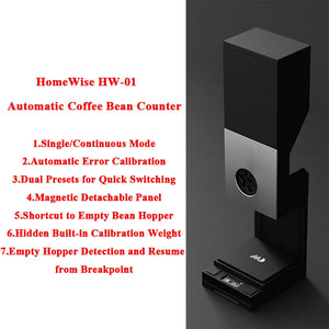 Hot Trend Vault HomeWIse automatic coffee bean dispenser and counter with sleek design for precise single origin bean measurement