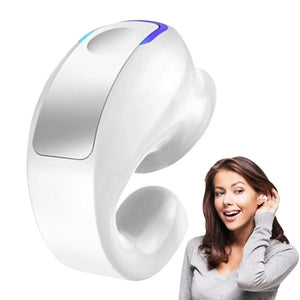 Ear Clip Headphones Waterproof Wireless Earbuds 6Hrs Playback HD Stereo Audio Over-Ear Earphones Built-in Mic For Sports