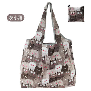 Large reusable shopping tote bag for women by Hot Trend Vault, foldable, washable, eco-friendly, heavy-duty cloth carryall.