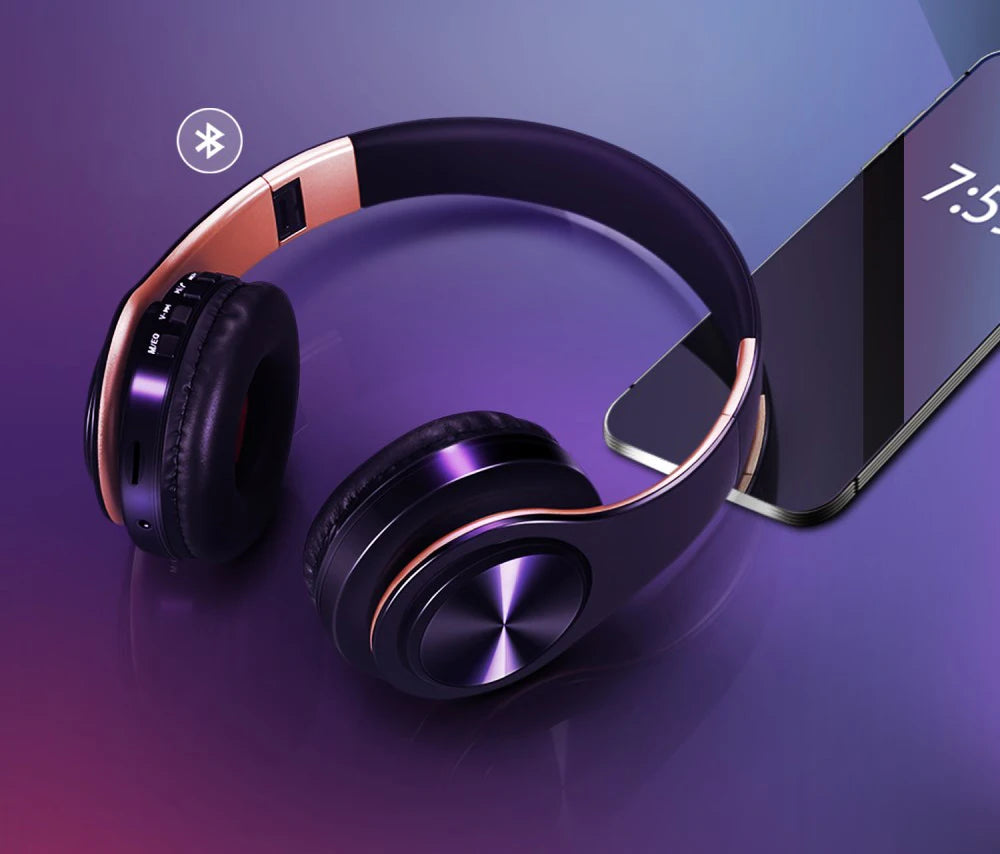 2026 Wireless Bluetooth Stereo Headset Upgrading Sports Overhead Earphone with Mic for Smart Phone TV PC Tablet - Music