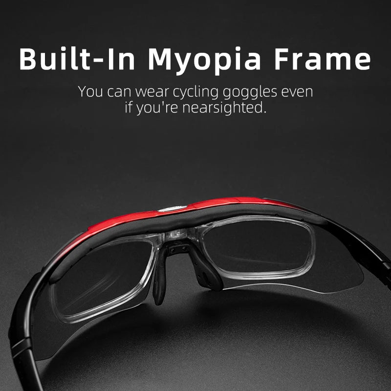 Hot Trend Vault RockBros cycling photochromic glasses with UV400 protection, designed for men outdoors, featuring tinted lenses.