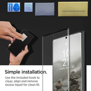 Hot Trend Vault Galaxy Note20 Ultra transparent shockproof case with two tempered glass screen protectors, showcasing protective phone accessories.