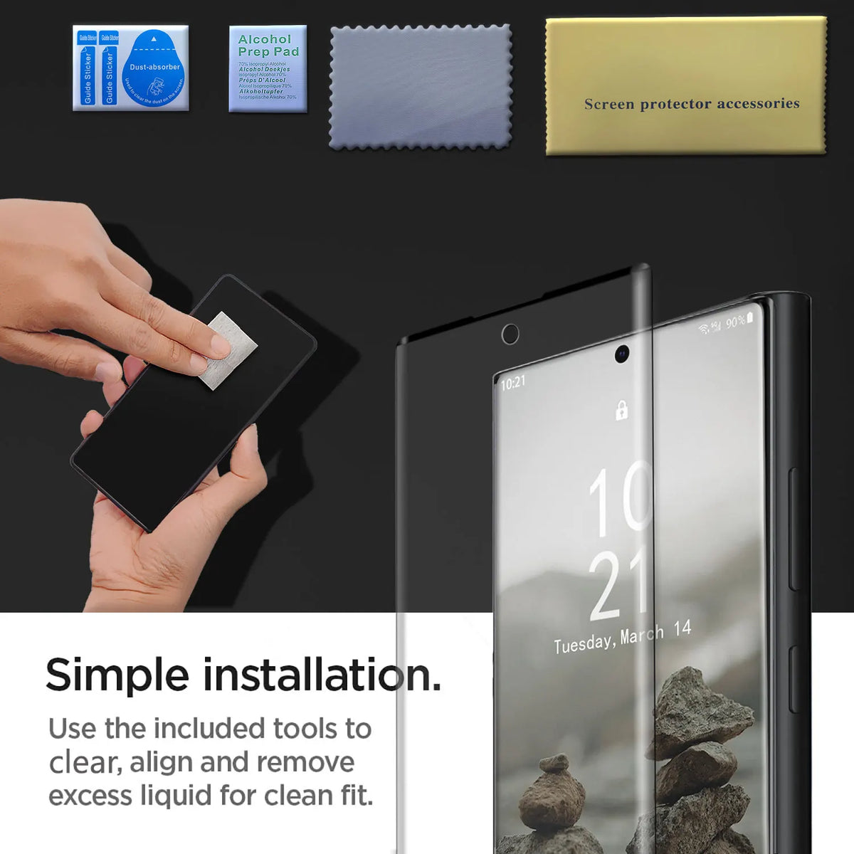 For Samsung Galaxy Note20/Ultra Transparent Case Shockproof Cover And 2pcs Tempered Glass Screen Protector Case Friendly Clear