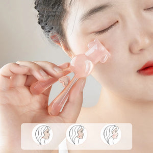 Facial Tools Massage Plate Rabbit Shape Face Lifting Guasha Scraping Massage Reduce Puffiness Nose Lifting Nose Guasha Care