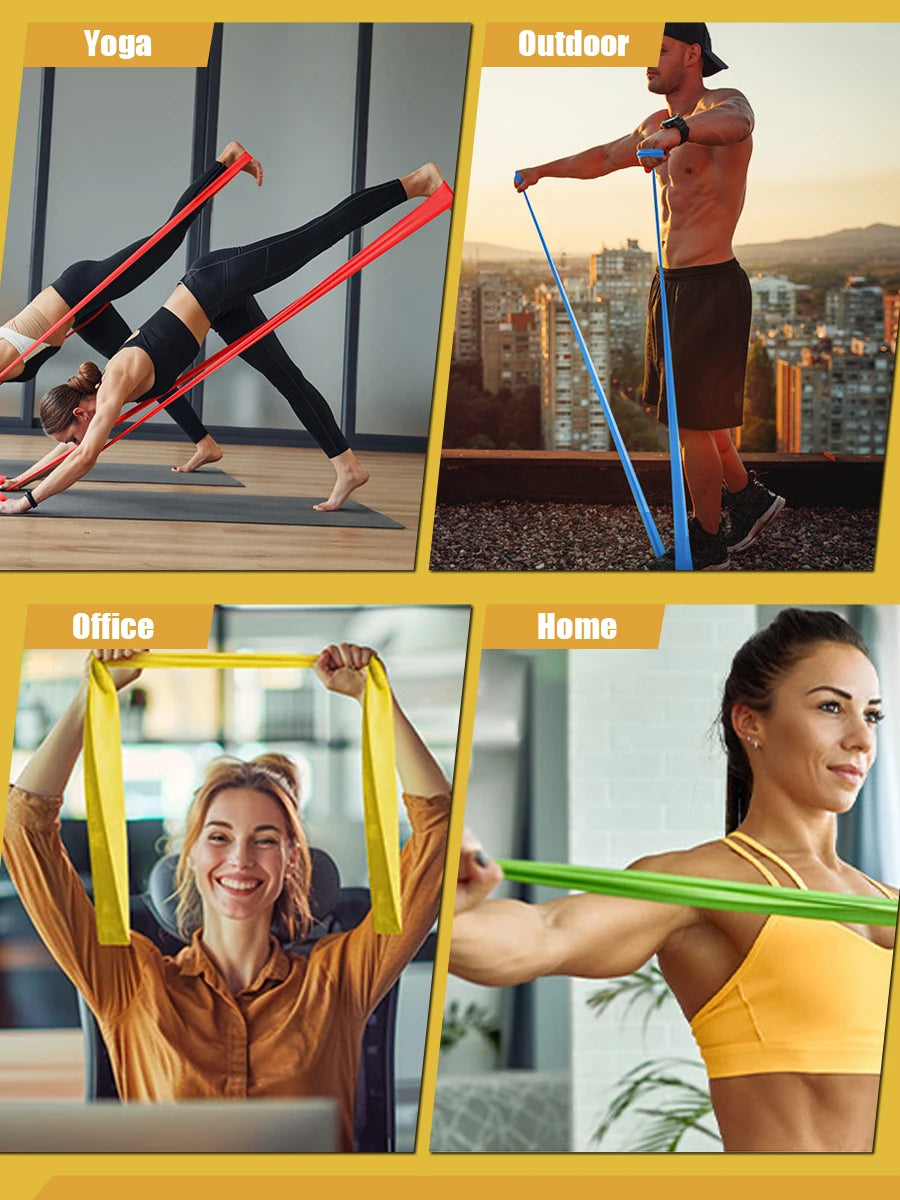 Hot Trend Vault resistance bands set for home fitness and rehab, elastic exercise bands for yoga, Pilates, and gym workouts