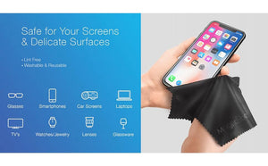 MagiicFiber Microfiber Cleaning Cloth, High-density Stripe-free Wipes, Soft and Efficient Premium Screen Cleaning Cloth