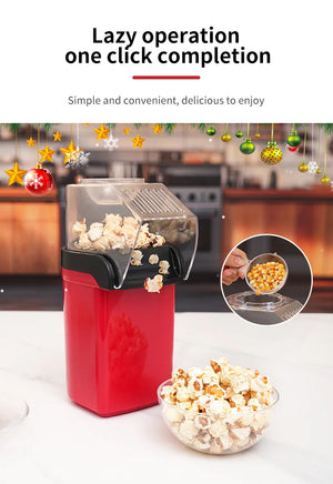 Hot Trend Vault hot air popcorn maker with 1200W power, compact and oil-free for easy home popcorn preparation.