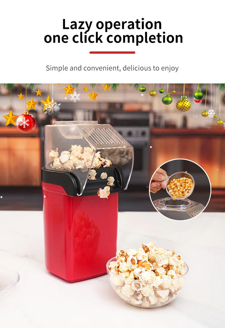 Hot Trend Vault hot air popcorn maker, fully automatic, no oil required, portable home popcorn popper with clear viewing window