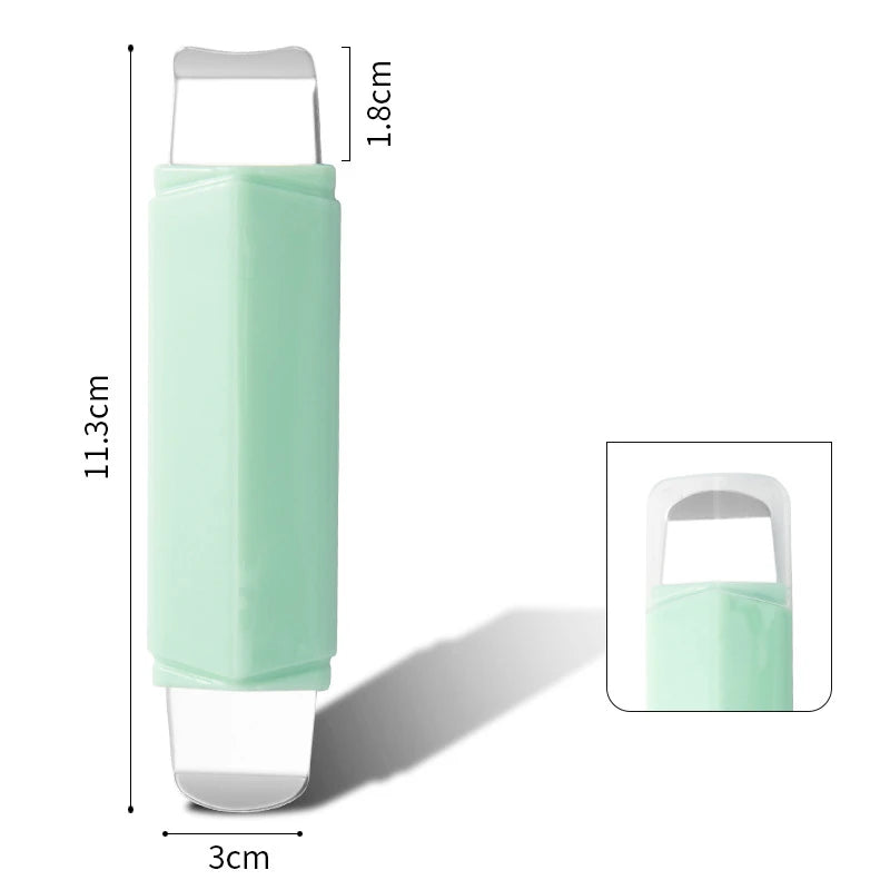 Hot Trend Vault blackhead removal tool stainless steel nose spatula for deep cleansing, suitable for all skin types.