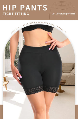 Hot Trend Vault Ilfioreemio Butt Lifter padded lace shapewear for women, front view showing smooth fabric and lace details.