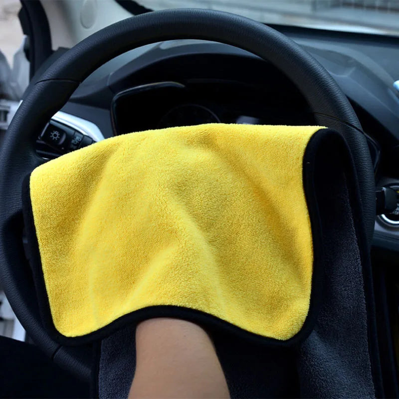 Microfiber Cleaning Towel Extra Soft Super Absorbent Car Cleaning Cloth Professional Detailing Car Drying Towel Wash Accessories
