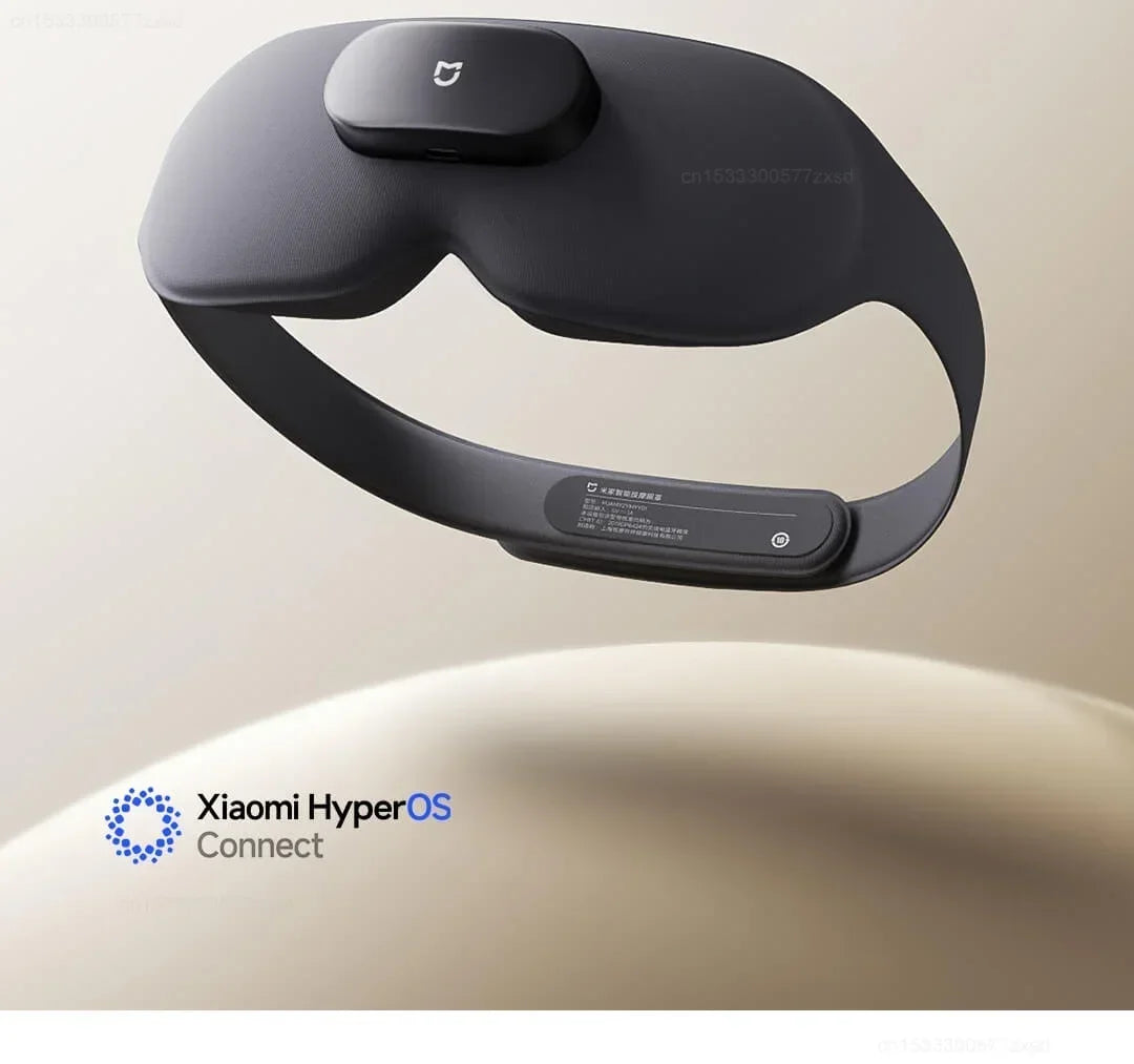 Hot Trend Vault MIJIA Smart Massage Eye Mask in black for home relaxation, featuring vibration and blackout comfort.