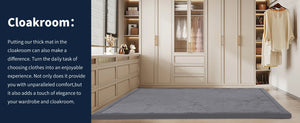 Cream solid Huloo Sleep non-slip living room rug by Hot Trend Vault, ideal for bedroom decor and minimalist interior design.