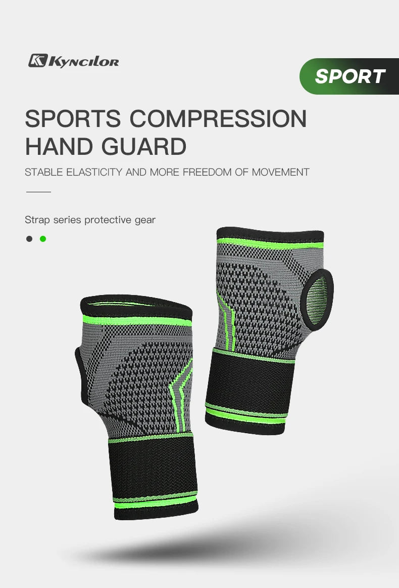 Gym Sports Wristband Wrist Protector Palm Guard Wrist Support Adjustable Wrist Brace Strap Compression Gloves for Carpal Tunnel