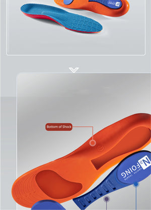Sport Orthopedic Insoles for Feet Men Women EVA Breathable Shock Absorption Shoes Insole for Running Basketball Sport Care Pads