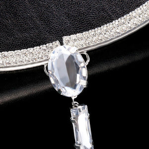 Fashion Water Drop Chest Bracket Jewelry Bra Top Necklace Rhinestone 2024 Sexy Body Chain Jewelery Lingerie Bikini Harness Club