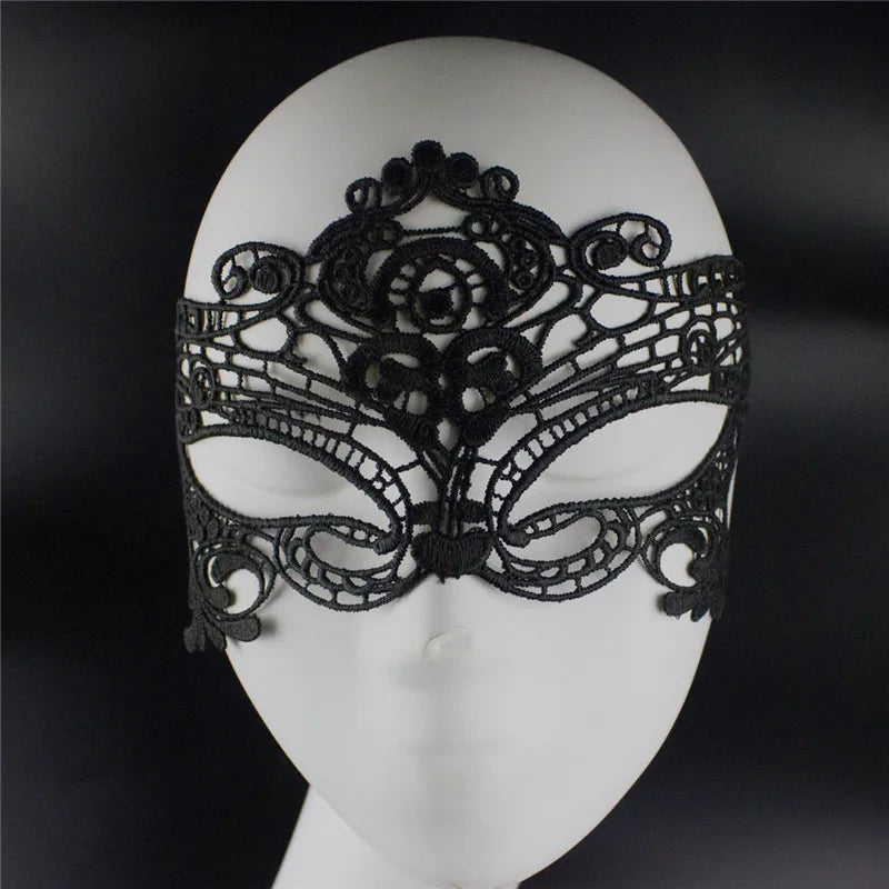 New Fashion Sexy Women Hollow Lace Masquerade Face Mask Lstry Princess Prom Party Props Costume Halloween Masquerade Mask Women