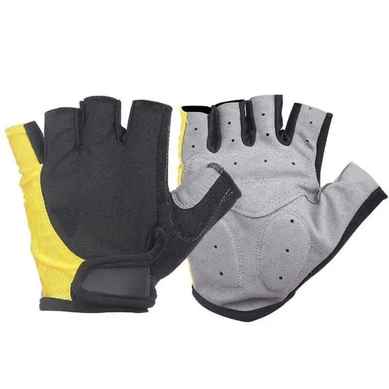 Half Finger Cycling Gloves Men Women Anti Slip Shock Breathable Summer Bicycle Gloves Fingerless Sports Gym Training Bike Gloves