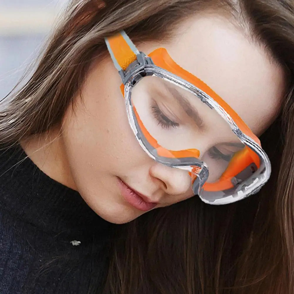 Construction Goggles For Men Angle Grinder Goggles Anti-Fog Woodworking Eyewear Anti-Splash Welding Safety Glasses Dustproof For