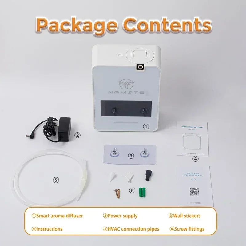 Namste LuxPerfume Aroma Diffuser by Hot Trend Vault with 300ml capacity, Bluetooth fan, air freshener for home HVAC.