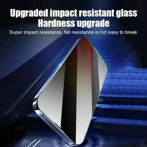 Hot Trend Vault Shukui iPhone privacy screen protector, anti-spy clear film covering the phone screen with a sleek design.