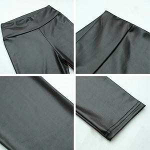 Sexy PU Leather Leggings Women Casual Pants Dance Leggings High Waist Yoga Pants Hips Push Up Gym Leggings Female Sports Pants