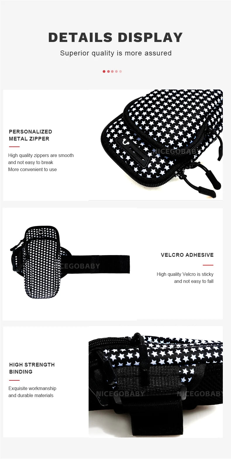 Running phone arm Bag for men and women Arm strap Sports arm Sleeve Artifact Wrist bag Waterproof lightweight outdoor equipment