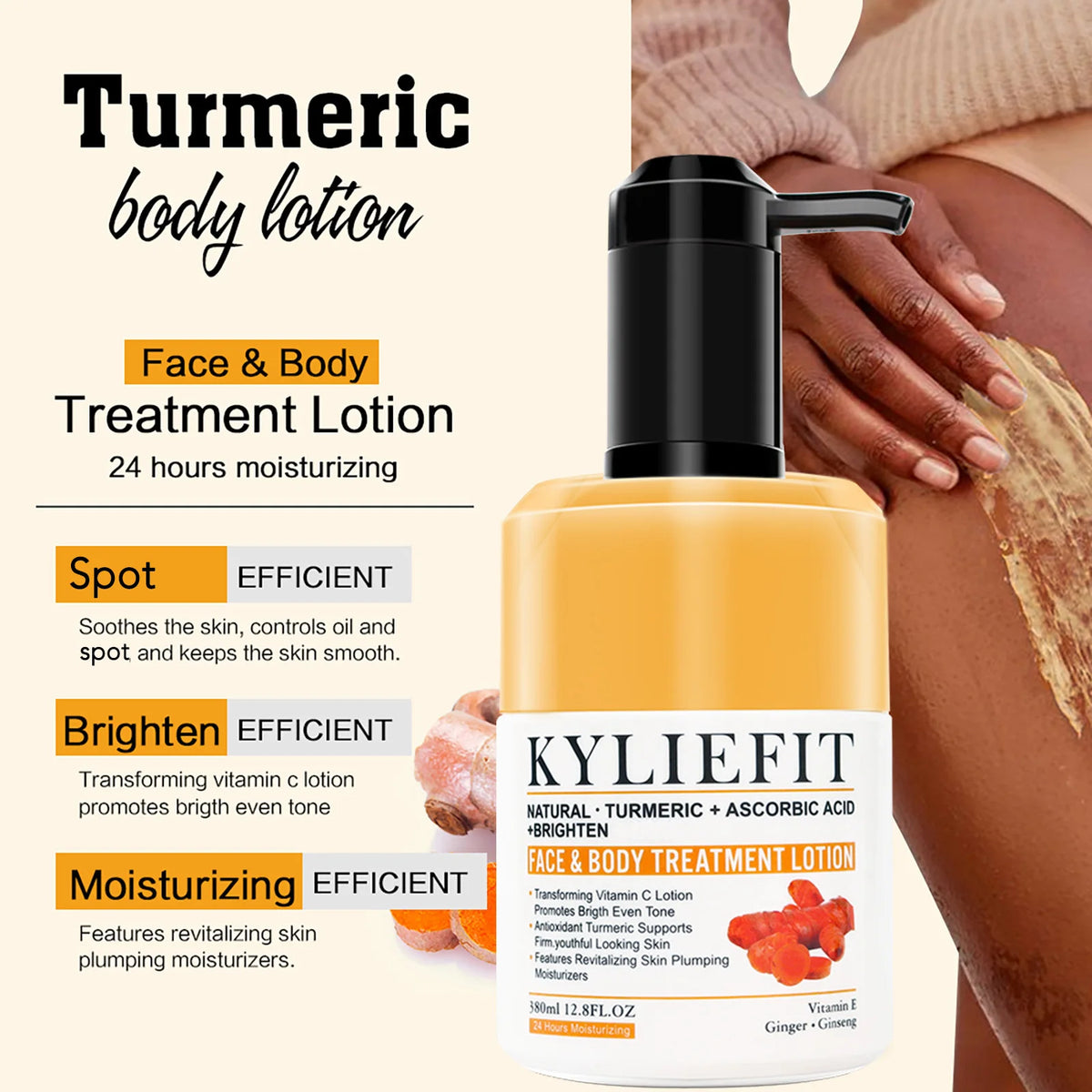 Ailke Turmeric Whitening Skin Care Set by Hot Trend Vault with multiple skincare products for radiant, glowing unisex skin.