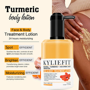 Ailke Turmeric Whitening Skin Care Set by Hot Trend Vault with multiple skincare products for radiant, glowing unisex skin.