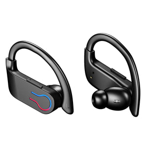 Bluetooth 5.3 Wireless Earbuds Sports Headphones with Earhooks Built-in Mic Earphones Waterproof Headphones Ear Buds for Sports