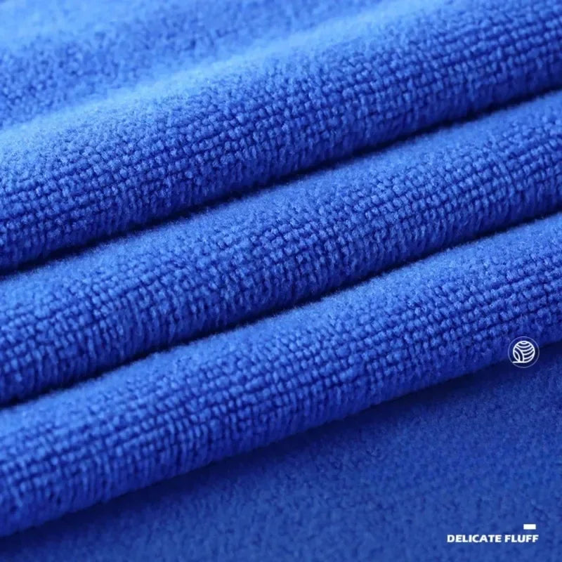 Lint-free microfiber cleaning cloths from Hot Trend Vault, shown in a clean, folded state, ideal for streak-free home cleaning.