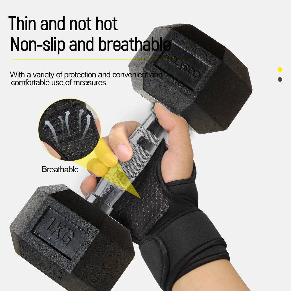 Hot Trend Vault men's weight training gloves with premium grip for cycling and activewear, designed for men and women.