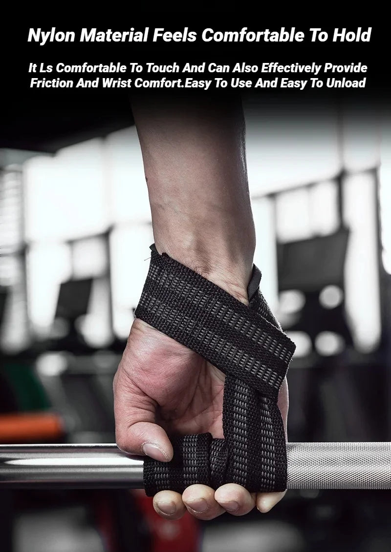 2Pcs Sports Booster Belt Grip Fitness Pull-Up Bars Pull-Ups Silicone Non-Slip Wear-Resistant Deadlift Strap Gym Dumbbell Workout