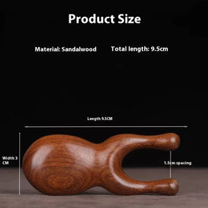 Wooden Gua Sha Facial Tools Head Massager Sandalwood Wood Massage Tool for Face Nose Eye Wood Massage Acupressur Tools