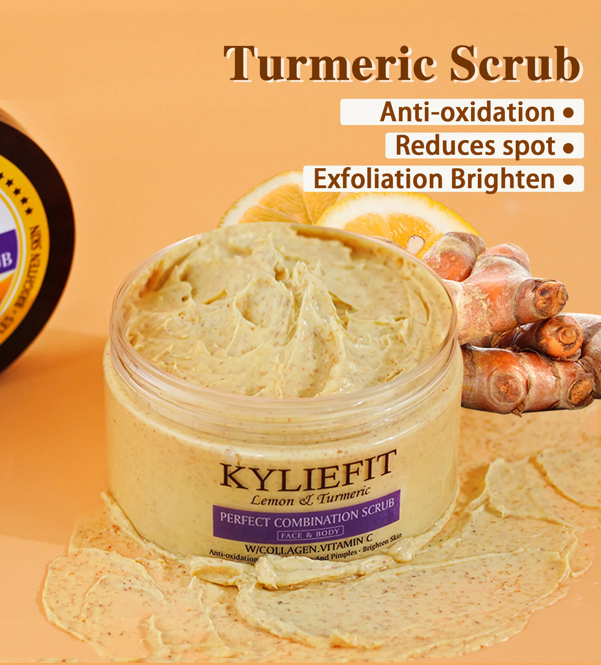AIKLE Organic Turmeric Skin Care Set with brightening and acne-clearing benefits for all skin types, featuring turmeric-infused products.