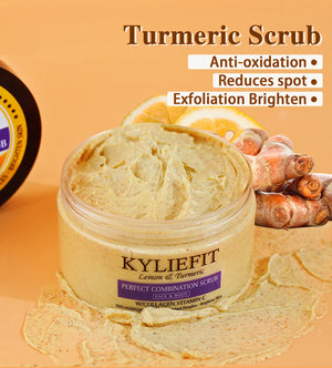 AIKLE Organic Turmeric Skin Care Set with brightening and acne-clearing benefits for all skin types, featuring turmeric-infused products.