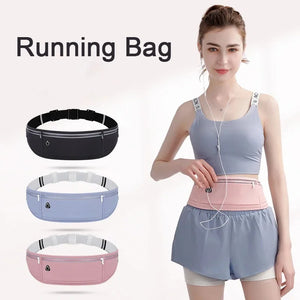 Waterproof waist bag for runners and cyclists by Hot Trend Vault, featuring a phone pocket and secure fit for active outdoor use.