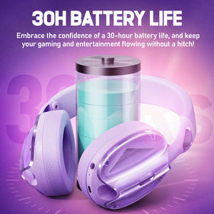 Picun G1 2.4GHz Gaming Wireless Headset 3D Surround Sound Spatial Audio ENC HD Mic Headphones for Gamer Lightweight PS5 PC Phone