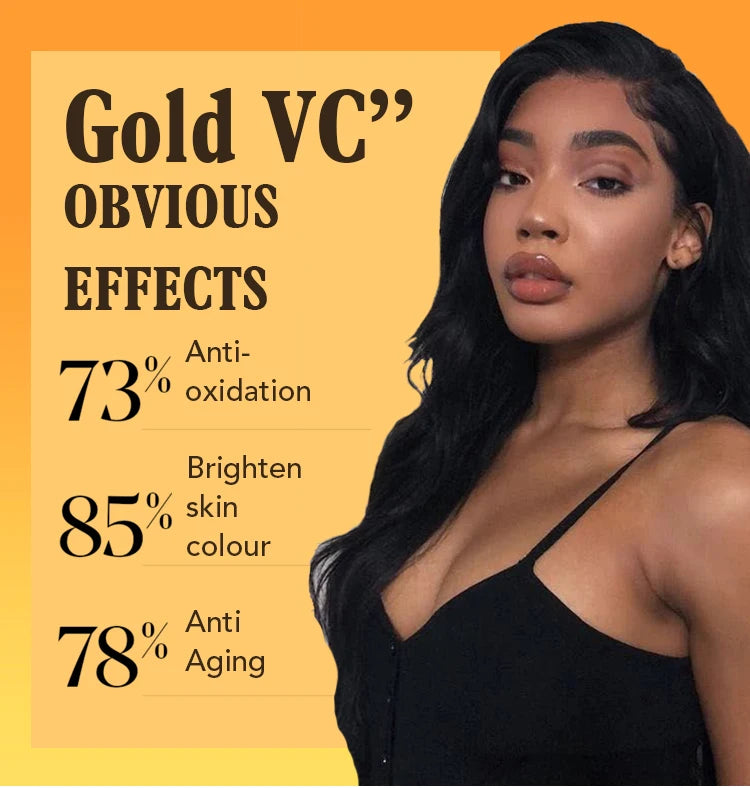 Hot Trend Vault Vitamin C skin care set with brightening serum and soap, suitable for all skin types, for even tone and hydration.