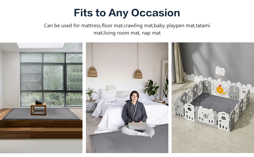 Solid Living Room Carpet Cream Style Non Slip Rugs for Bedroom Decoration Classic Minimalism Tatami Floor Yoga Mat